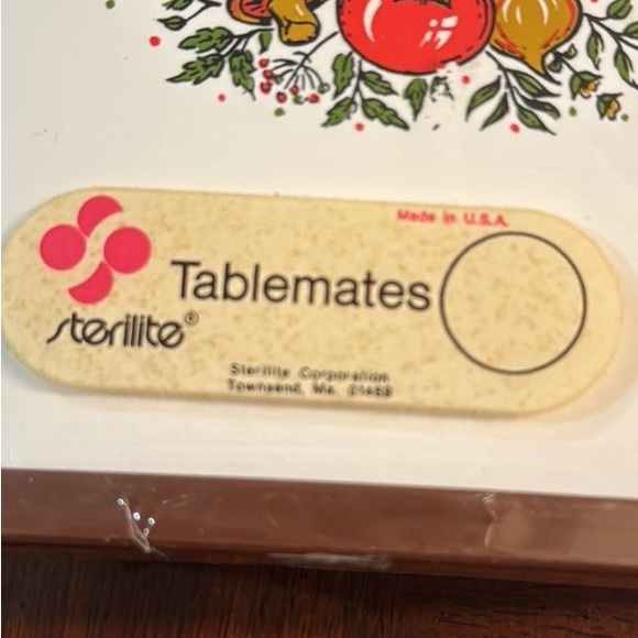 New Vintage Sterilite Tablemates Set Spice of Life Butter Salt Pepper Napkin - Picture 9 of 10